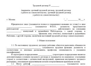 Временный трудовой договор с работником для ип без уплаты налогов